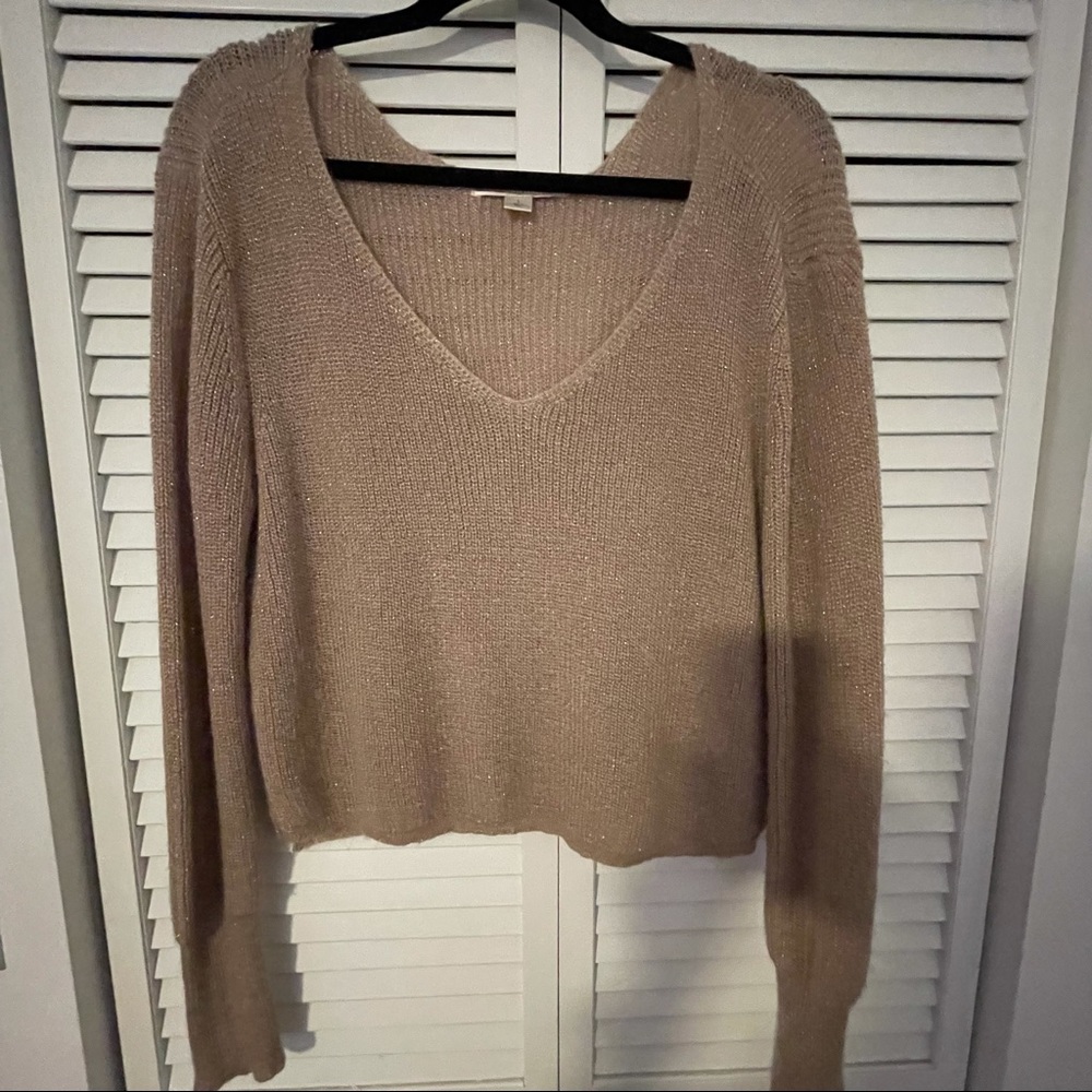 Blush cropped sweater